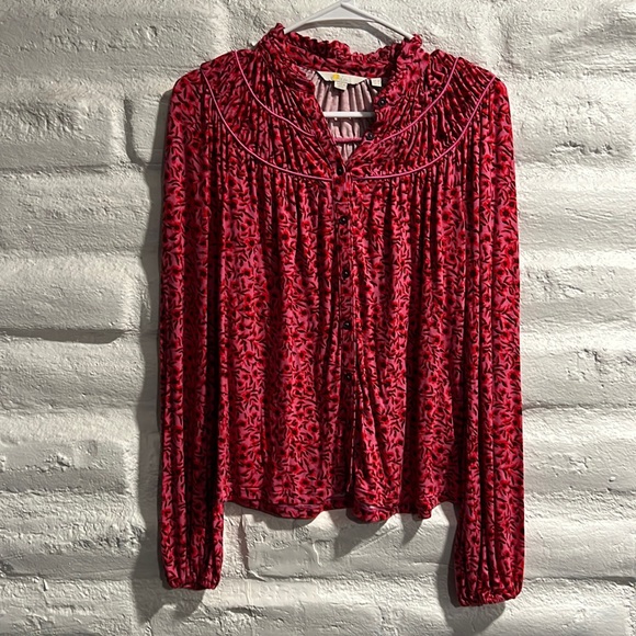 EUC BODEN Button Down Floral Blouse - Picture 2 of 9